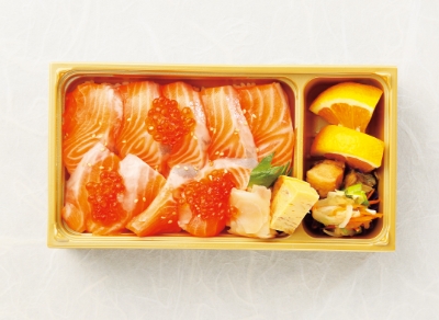 サーモンといくら寿司重